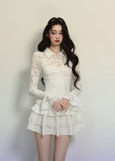 White Tutu Mini Dress – Slim Fit